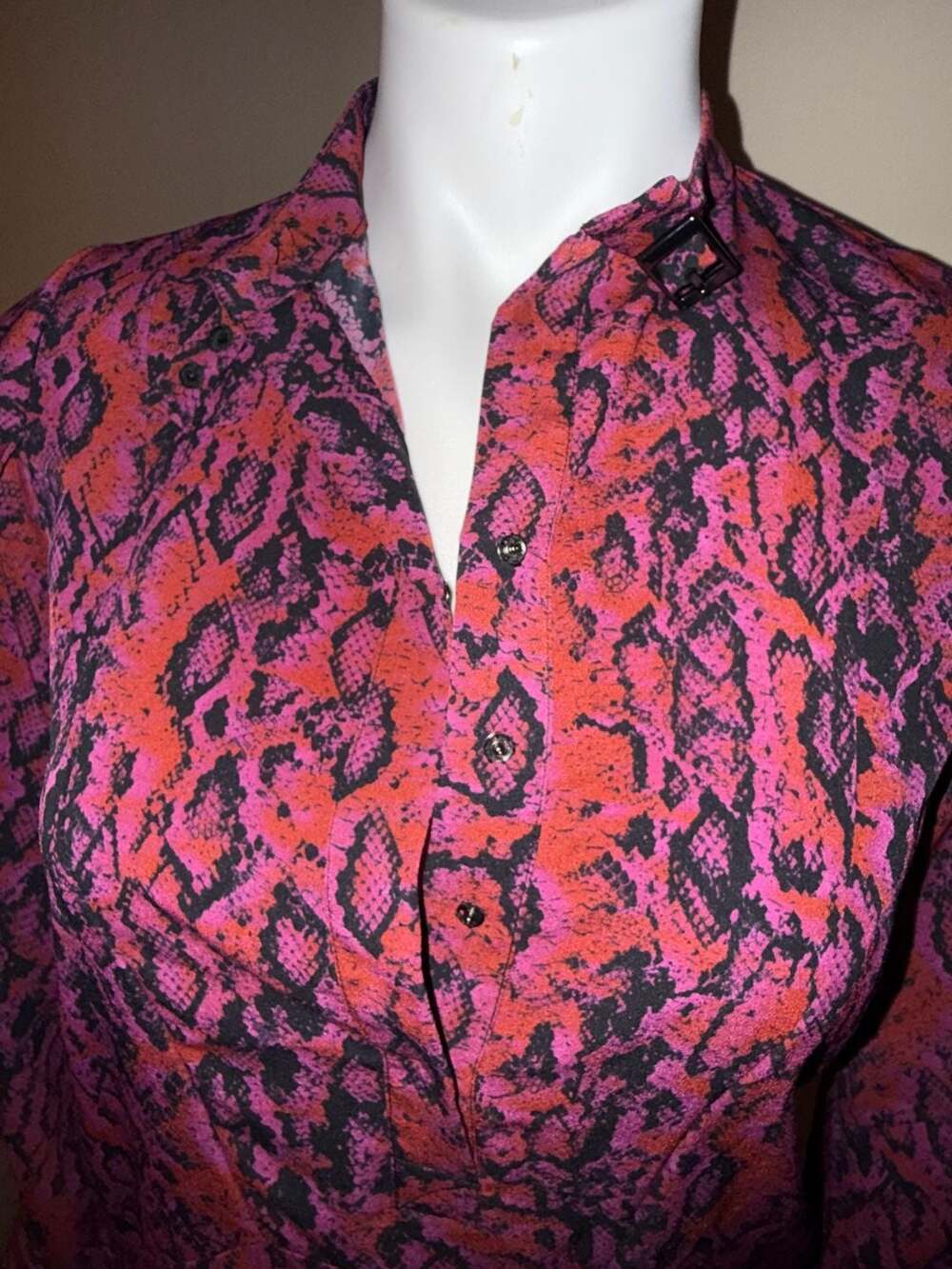 Koché Python Print Buckle Mini Dress - Picture 2 of 8